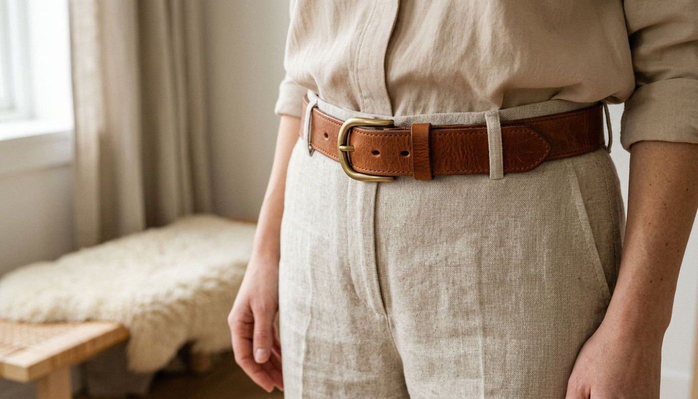 Ce petit détail qui change tout : la ceinture comme accent mode